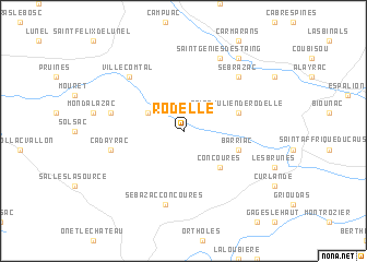 map of Rodelle