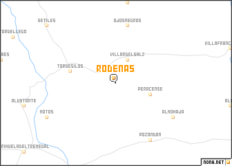 map of Ródenas