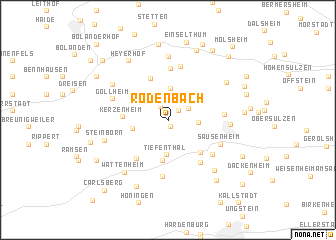 map of Rodenbach