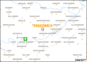 map of Rodenbach