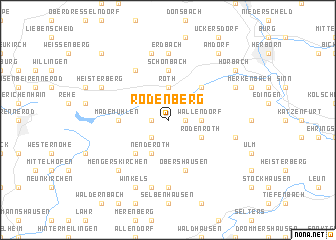 map of Rodenberg