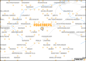 map of Rodenberg