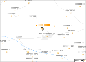 map of Rodenka