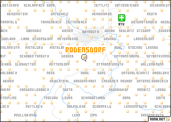 map of Rödensdorf