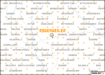 map of Rödenweiler