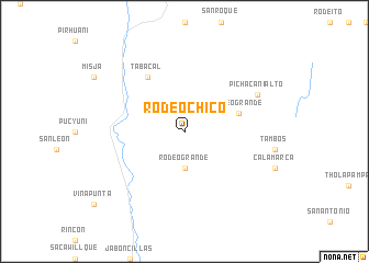 map of Rodeo Chico