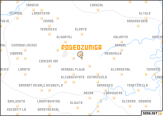 map of Rodeo Zúñiga