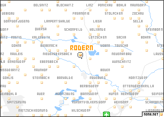 map of Rödern