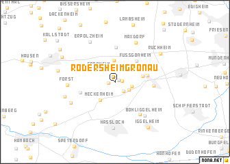 map of Rödersheim-Gronau