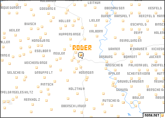 map of Roder