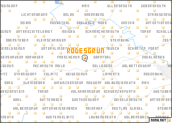 map of Rodesgrün