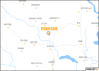 map of Rodessa