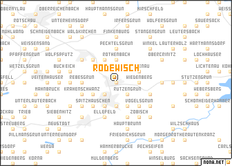 map of Rodewisch