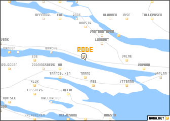 map of Röde