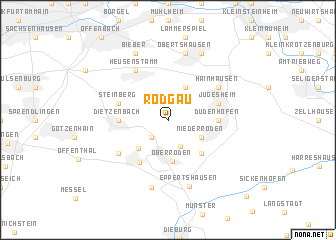 map of Rodgau