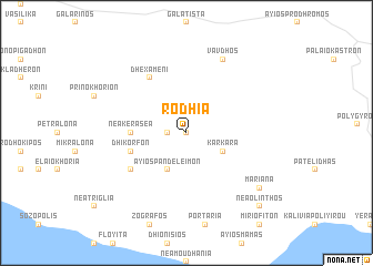 map of Rodhiá