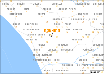 map of Rodhiná