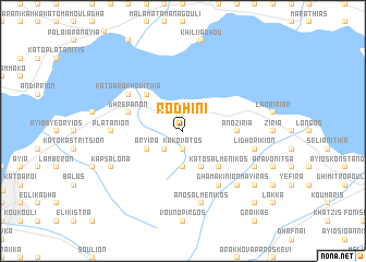 map of Rodhiní