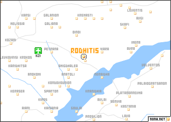 map of Rodhítis