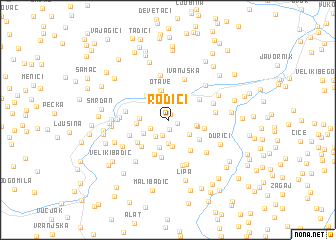 map of Rodići