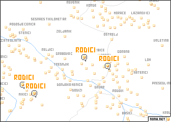 map of Rodići