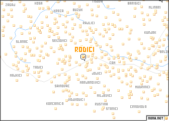 map of Rodići