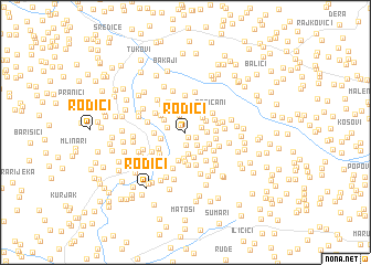 map of Rodići