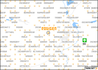 map of Rödigen