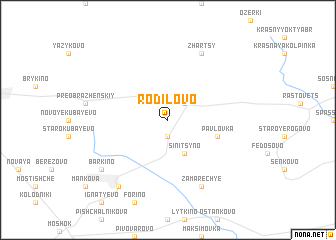 map of Rodilovo