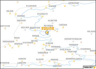 map of Rodina