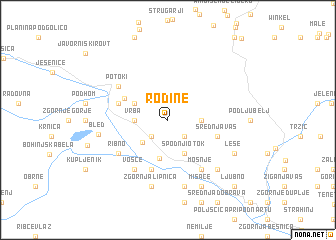 map of Rodine