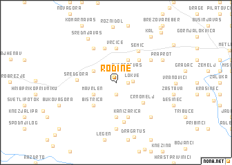 map of Rodine