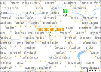 map of Rödinghausen