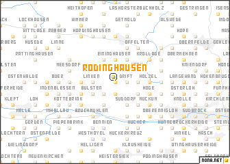 map of Rödinghausen