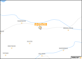 map of Rodinka