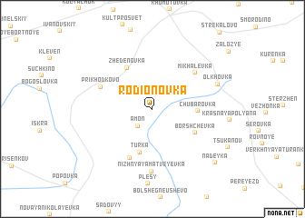 map of Rodionovka