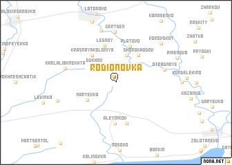 map of Rodionovka