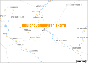 map of Rodionovo-Nesvetaiskoye
