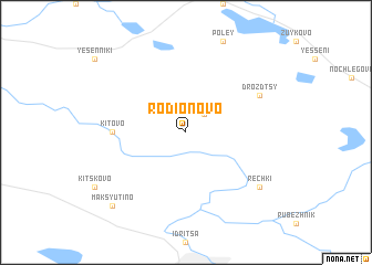 map of Rodionovo