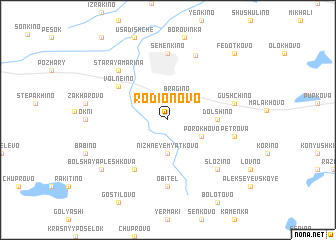 map of Rodionovo