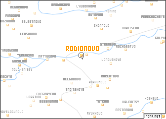 map of Rodionovo