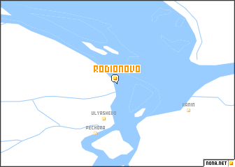 map of Rodionovo