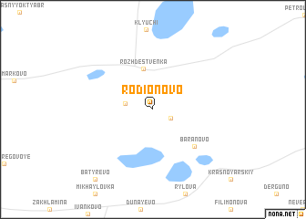 map of Rodionovo