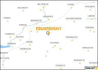 map of Rodionovskiy