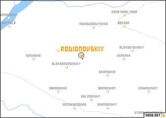 map of Rodionovskiy