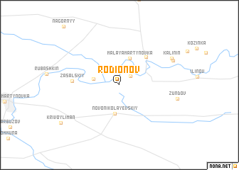 map of Rodionov