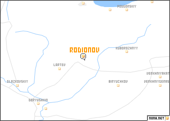map of Rodionov