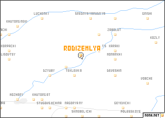 map of Rodi Zemlya