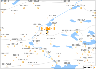 map of Rödjan