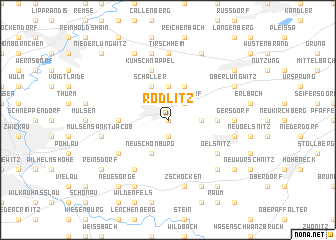 map of Rödlitz